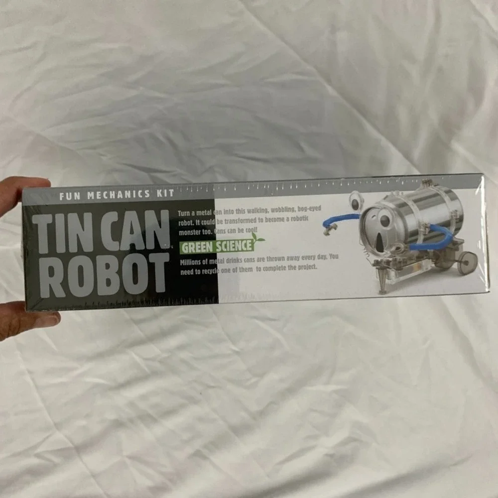 Tin Can Robot Kit Green‎ Science 4M FUN Mechanics Kit New Sealed Box